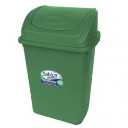 CESTO – BOTE  65L FRONTAL TAPA BALANCIN VERDE 8186VD