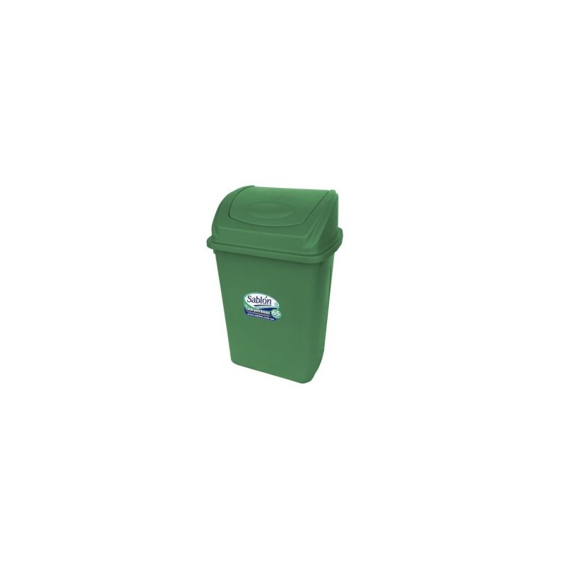 CESTO – BOTE  65L FRONTAL TAPA BALANCIN VERDE 8186VD