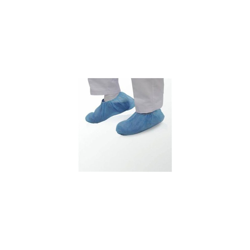 CUBRE ZAPATO DESECHABLE ANTIDERRAPANTE AZUL CON 100 PIEZAS